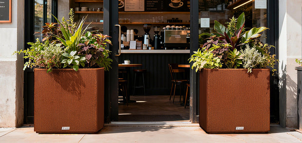 cyc cube corten planters