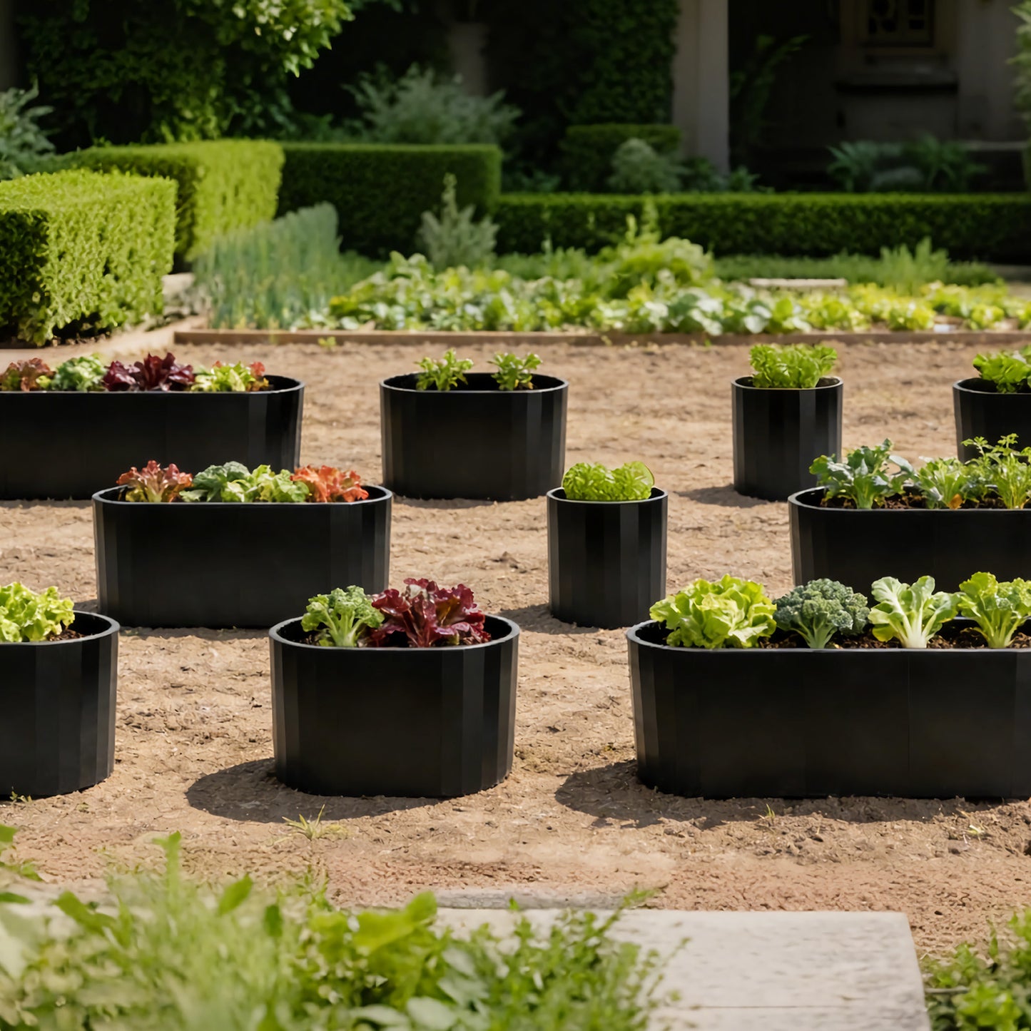 24-inch_tall_4-in-1_metal_raised_planting_beds_on_the_ground