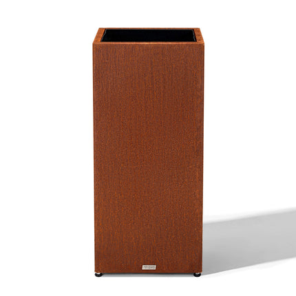 corten tall planter