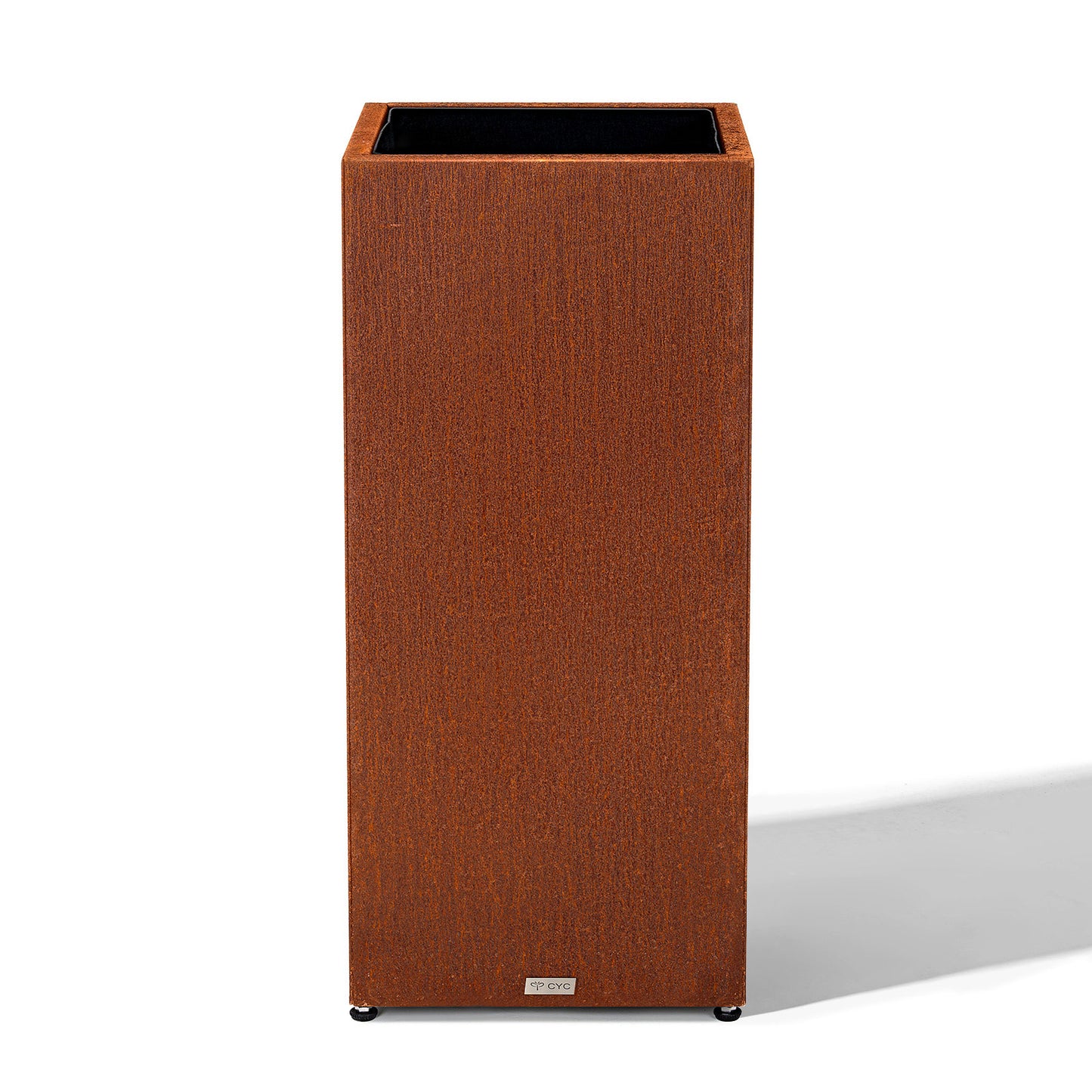 Tall Square Corten Steel Planter Box