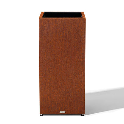 Tall Square Corten Steel Planter Box
