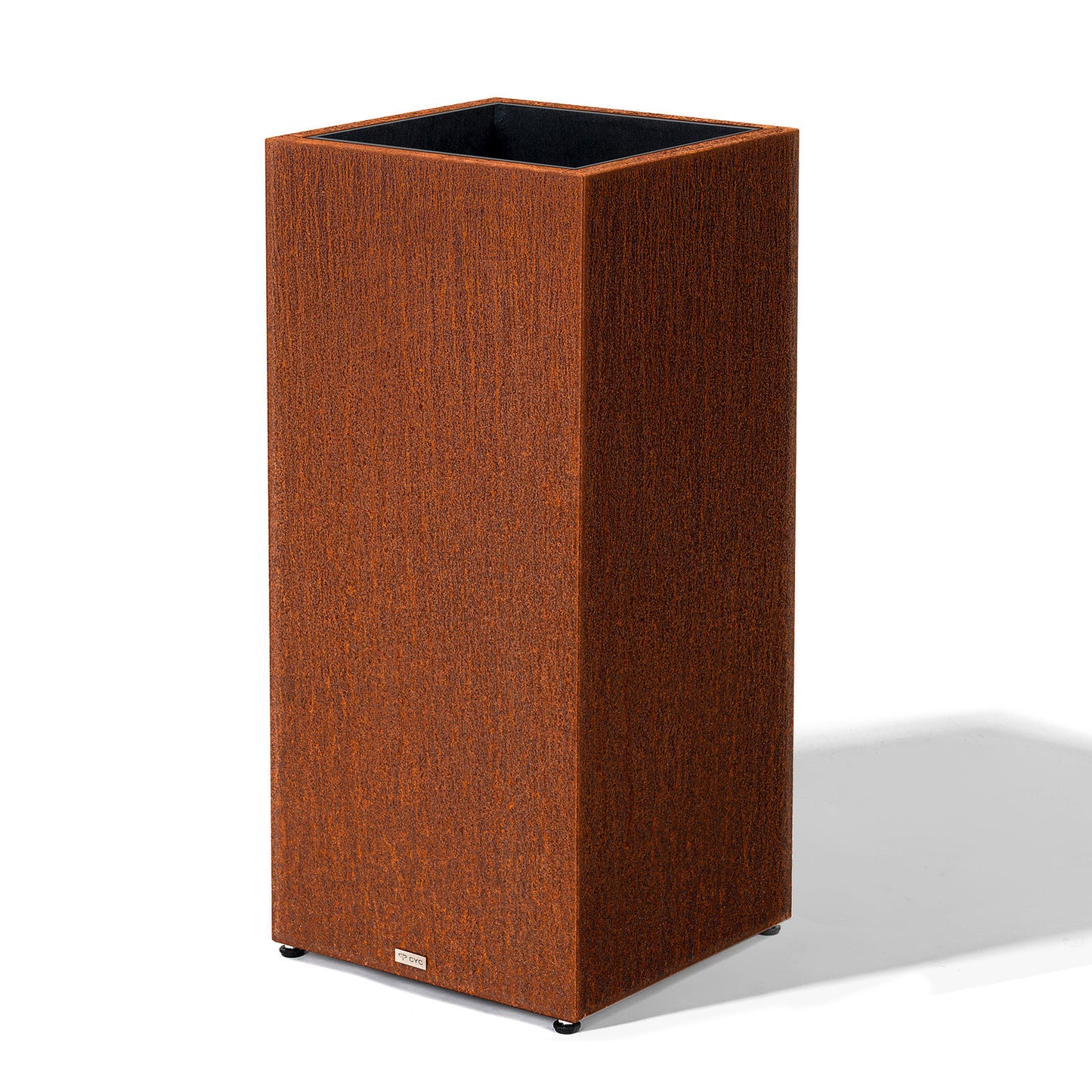 Tall Square Corten Steel Planter Box