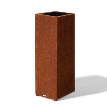 Extra Tall Corten Steel Planter Box, No-Screw Quick Assembly