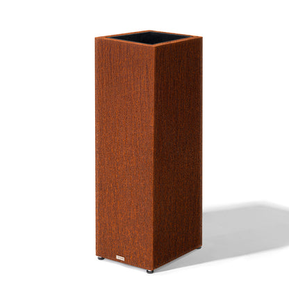 Tall Square Corten Steel Planter Box
