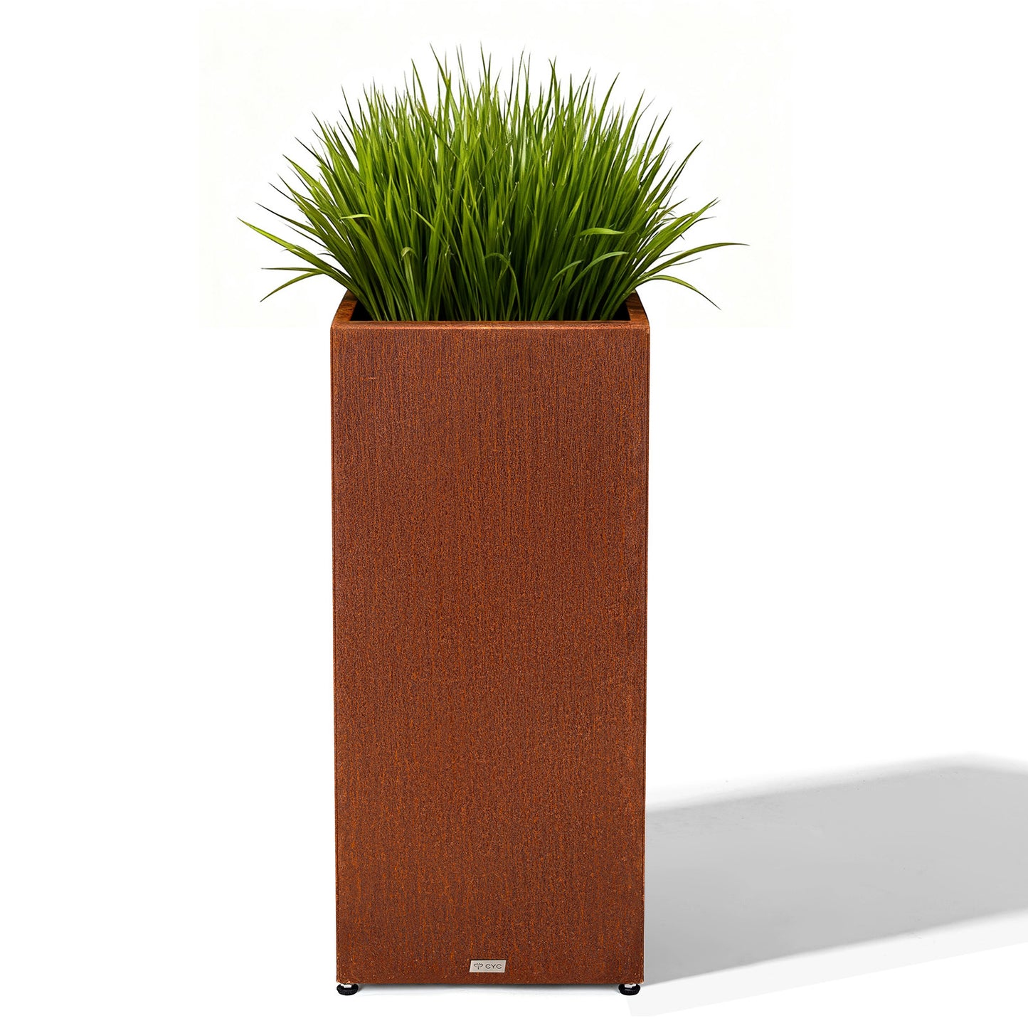 Tall Square Corten Steel Planter Box