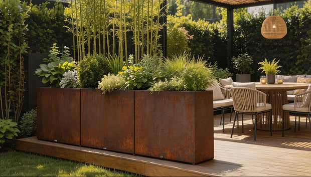 CYC large corten planter box 1