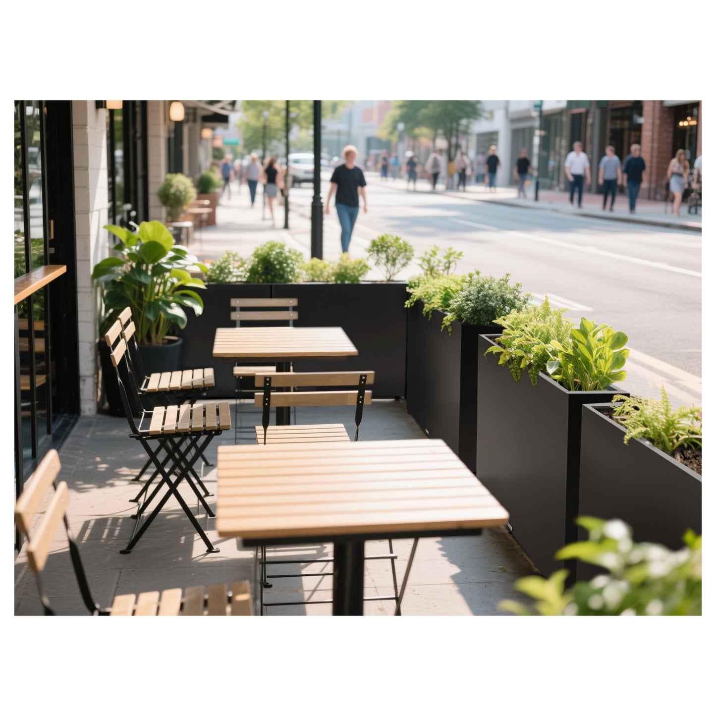 Large_Mg-Al-Zn_light_tall_rectangular_planter_beside_outdoor_restaurant_seating
