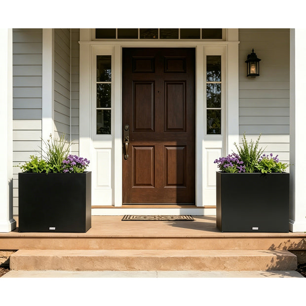 Lifestyle Image 1 of CYC Self-Watering Large Metal Raised Planter Box