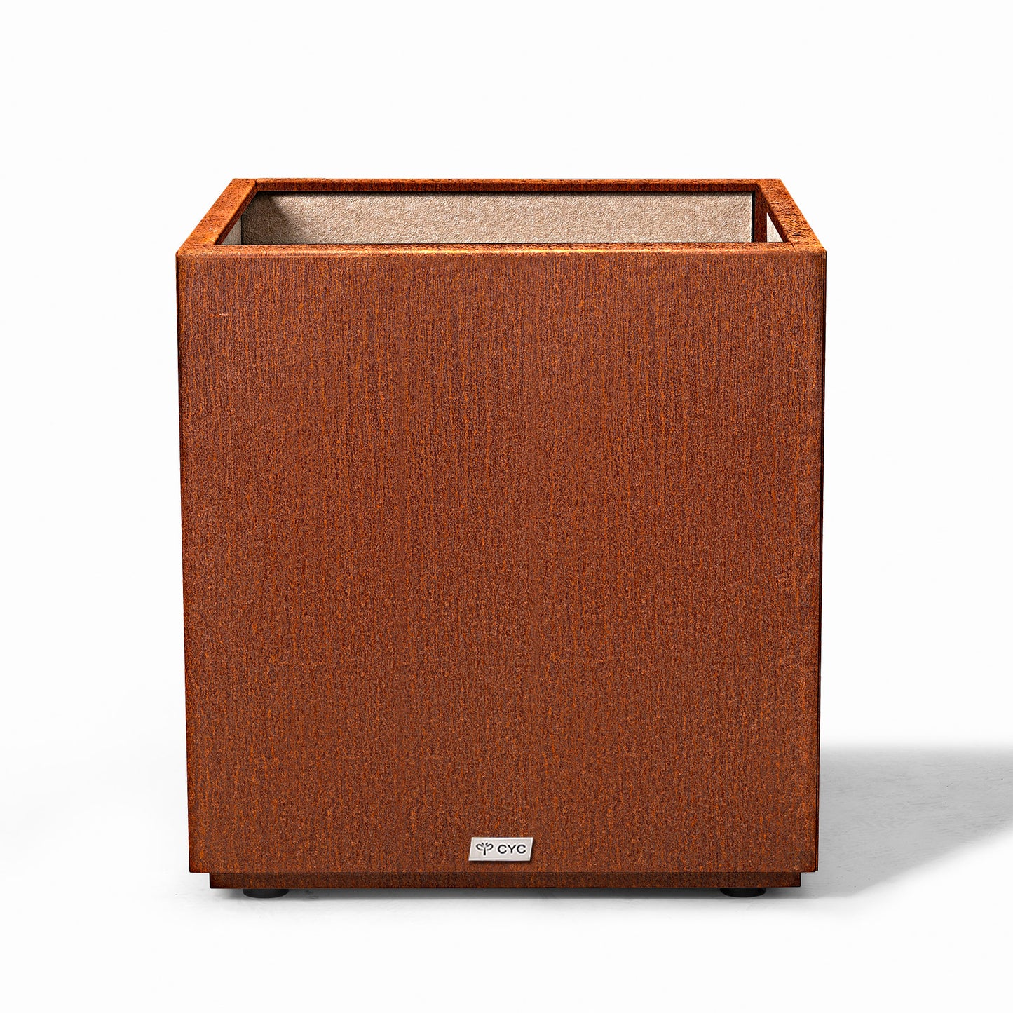 Corten Steel Square Cube Planter Box