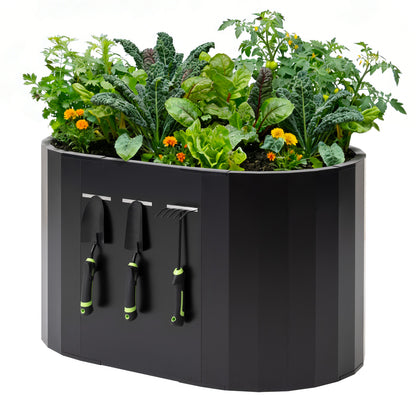 2-in-1 Modular Magnesium-Aluminum-Zinc Coated Steel Raised Garden Bed