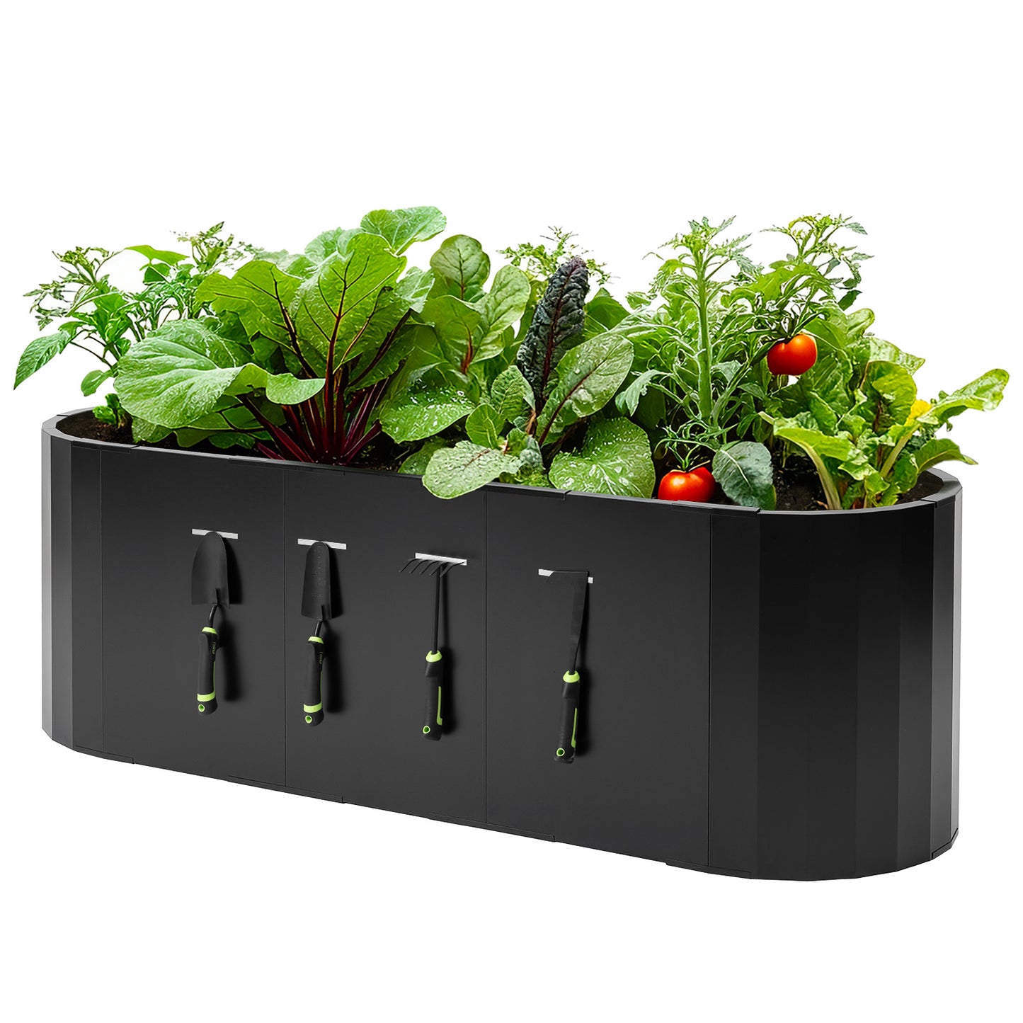 2-in-1 Modular Magnesium-Aluminum-Zinc Coated Steel Raised Garden Bed