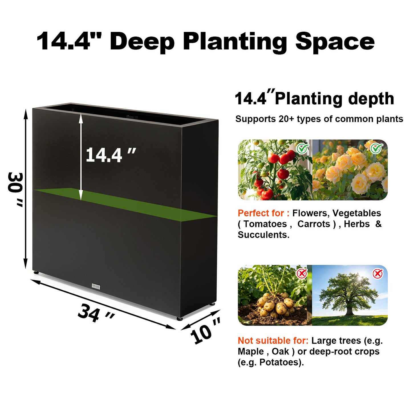 planting depth_of_the_large_Mg-Al-Zn_light_tall_rectangular_planter
