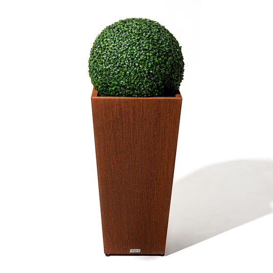 tall_tapered_corten_steel_planter_front1