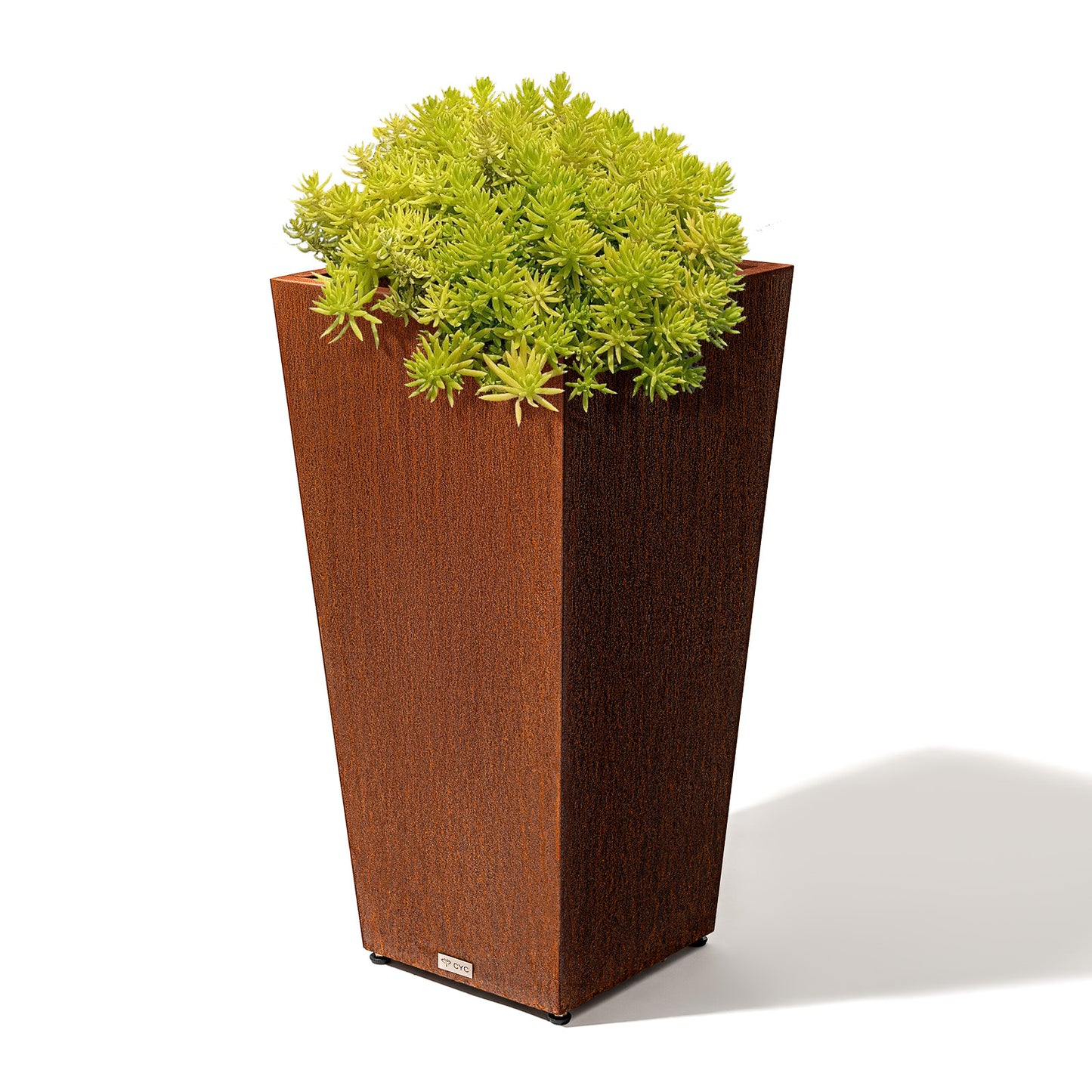 tall_tapered_corten_steel_planter_side1